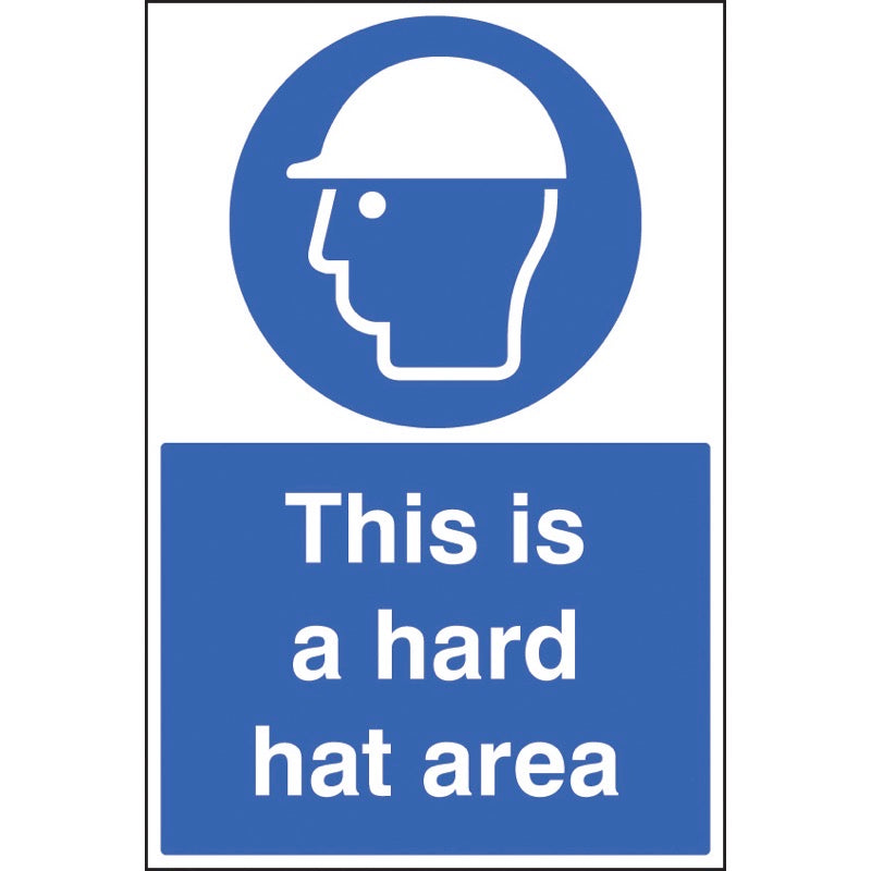 This is a hard hat area