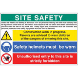 Site safety - construction work in progress