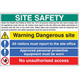 Site safety - visitors, access, protective clothing