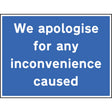 We apologise for any inconvenience caused