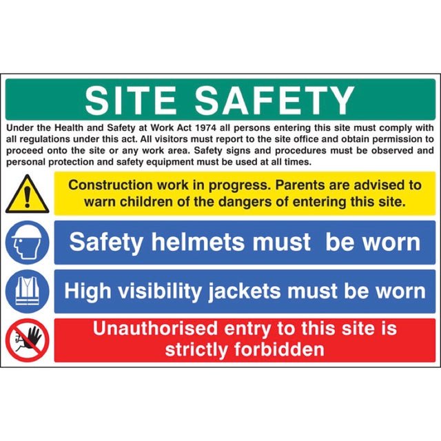 Site safety - construction work in progress