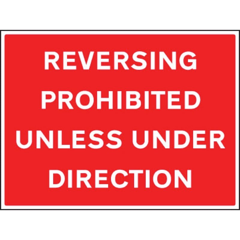 Reversing prohibited unless under direction