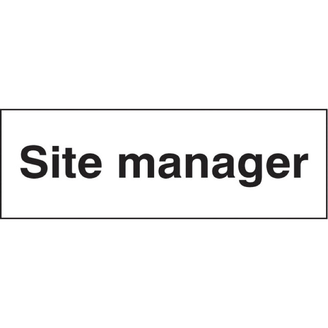 Site manager