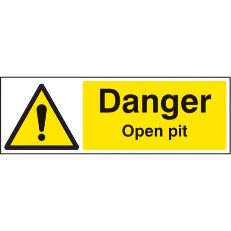 Danger open pit