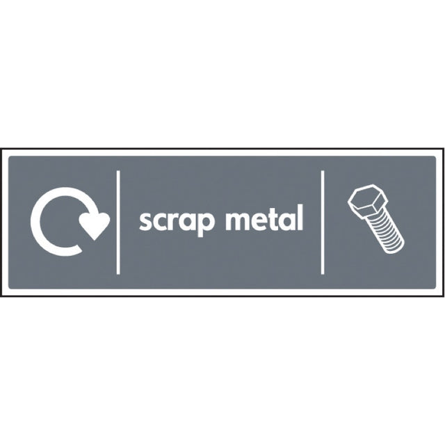 WRAP Recycling Sign - Scrap metal