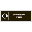 WRAP Recycling Sign - Automotive waste