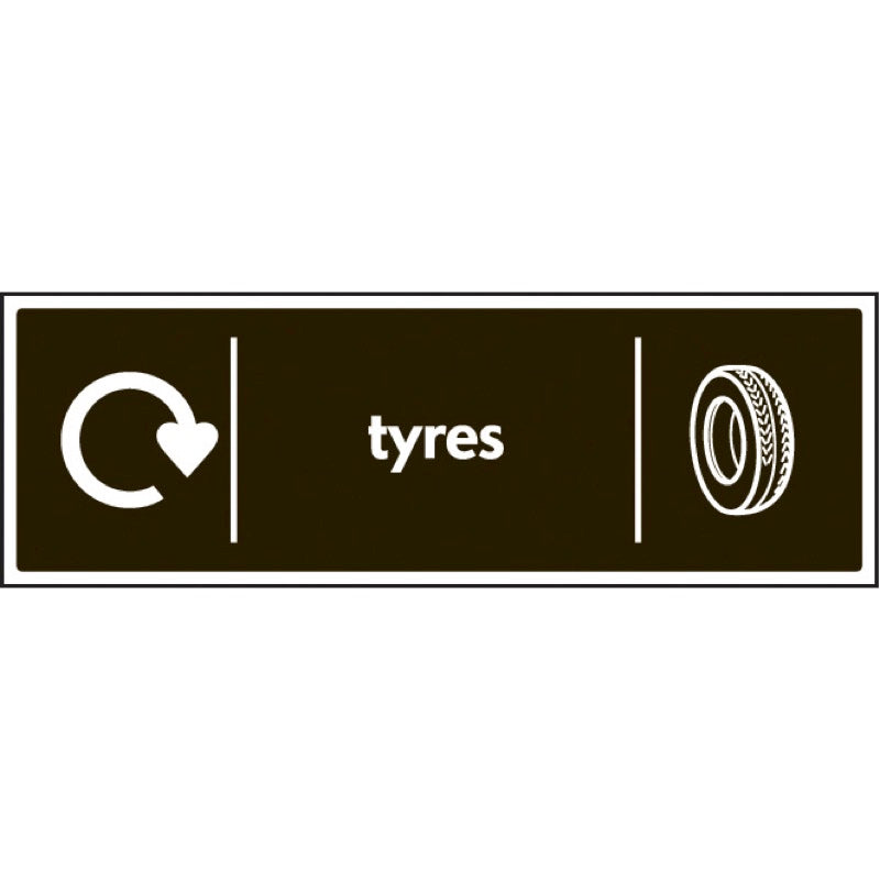 WRAP Recycling Sign - Tyres