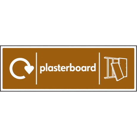 WRAP Recycling Sign - Plasterboard