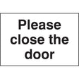 Please close the door