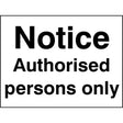 Notice- authorised persons only