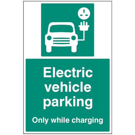 Electric vehicle parking - only while charging