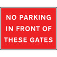 No parking in front of these gates