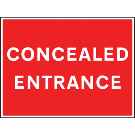 Concealed entrance