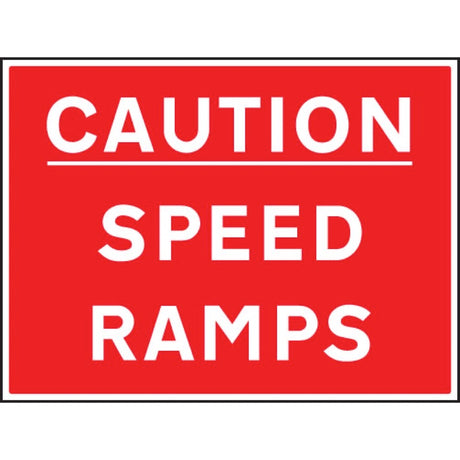 Caution speed ramps