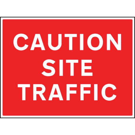 Caution site traffic