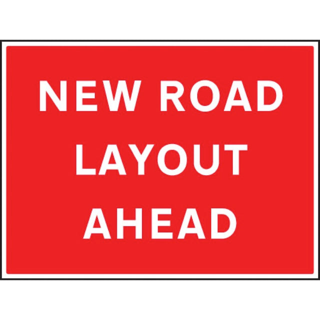 New road layout ahead