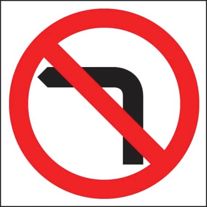 No left turn