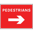 Pedestrians arrow right