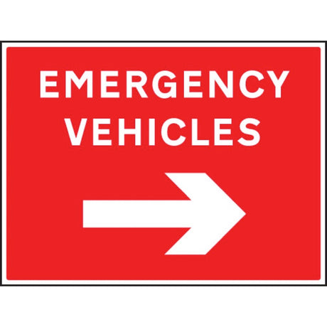 Emergency vehicles arrow right