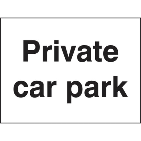 Private car park