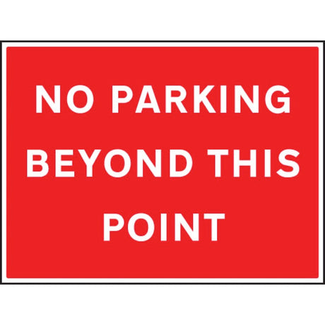 No parking beyond this point