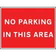 No parking in this area