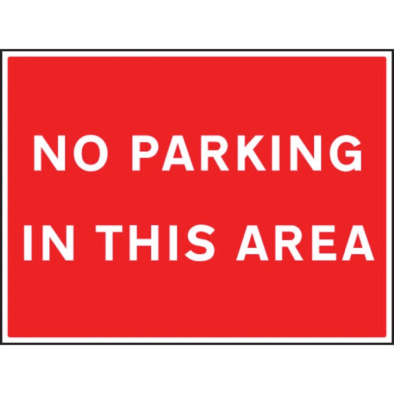 No parking in this area