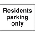 Residents parking only