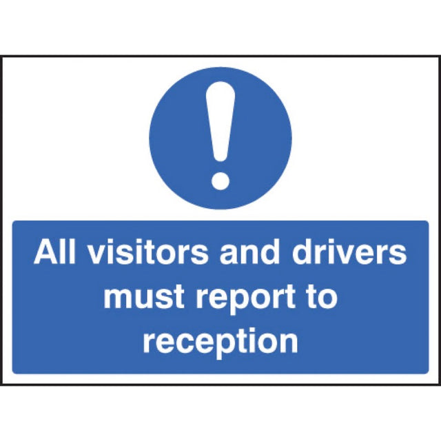 All visitors must report to reception