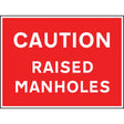 Caution raised manholes