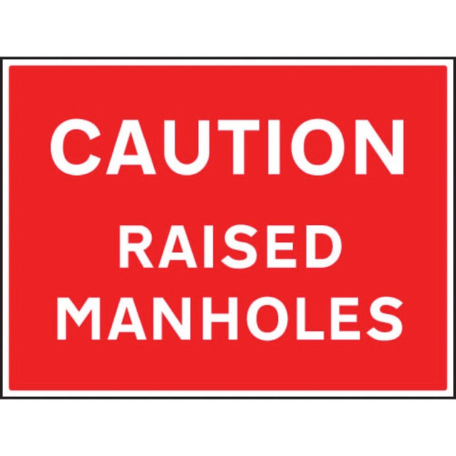 Caution raised manholes