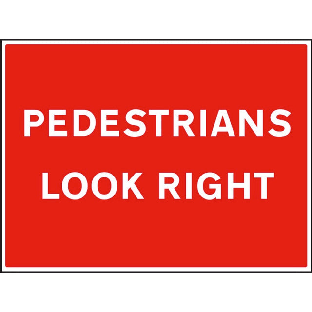 Pedestrians look right