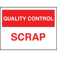 Quality control scrap