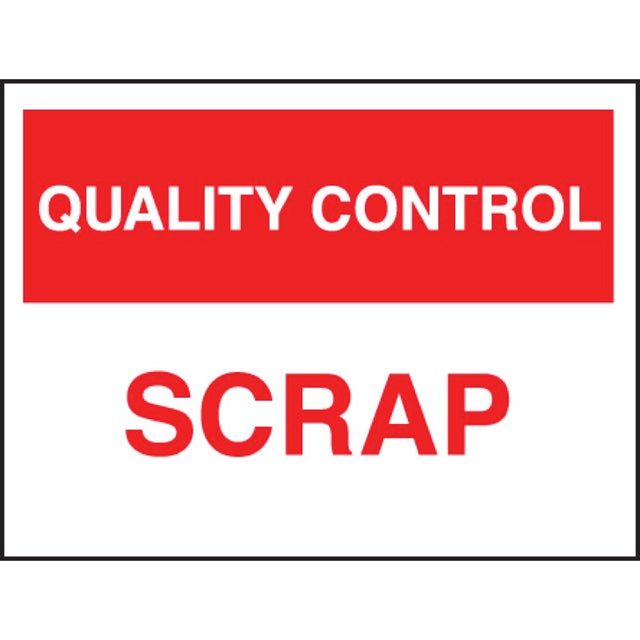 Quality control scrap