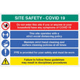 Site Safety COVID19 - This site operates a strict social distancing policy, hand cleaning policy, wear PPE