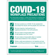 Workplace precautions - COVID19 compliance notice