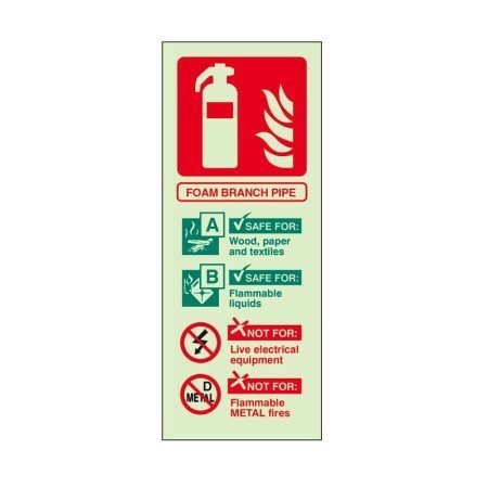 Foam Branchpipe ID Sign - Image 2